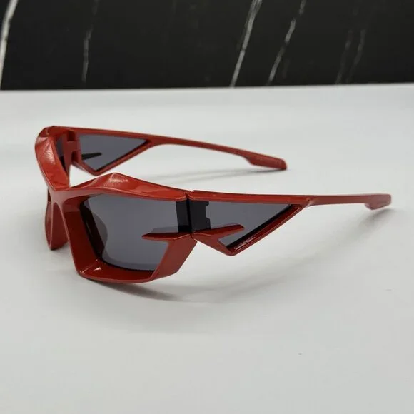 NEW GV40049U 66A GIVENCHY SUNGLASSES RED UNISEX RED EYEWEAR GIVENCHY
